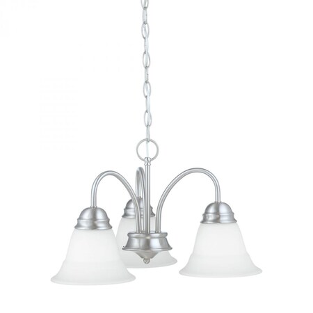Thomas Bella 3-Light Chandelier in Brushed Nickel TK0003217